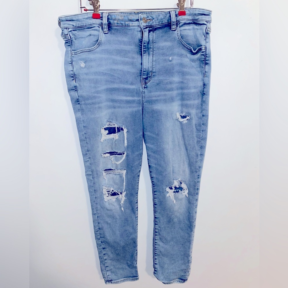 AM NEXT LEVEL STRETCH SUPER HI RISE JEGGING SZ18